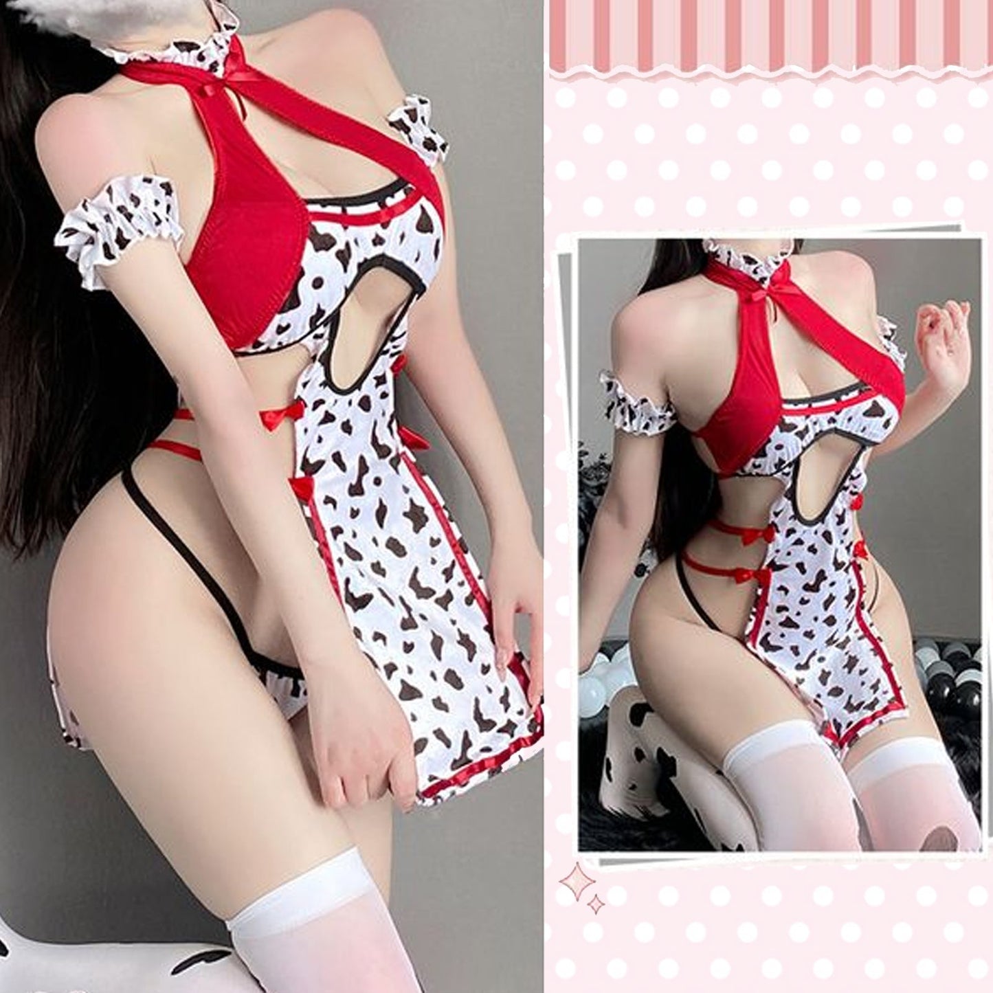 Irresistible Cow Lingerie Lolita Anime