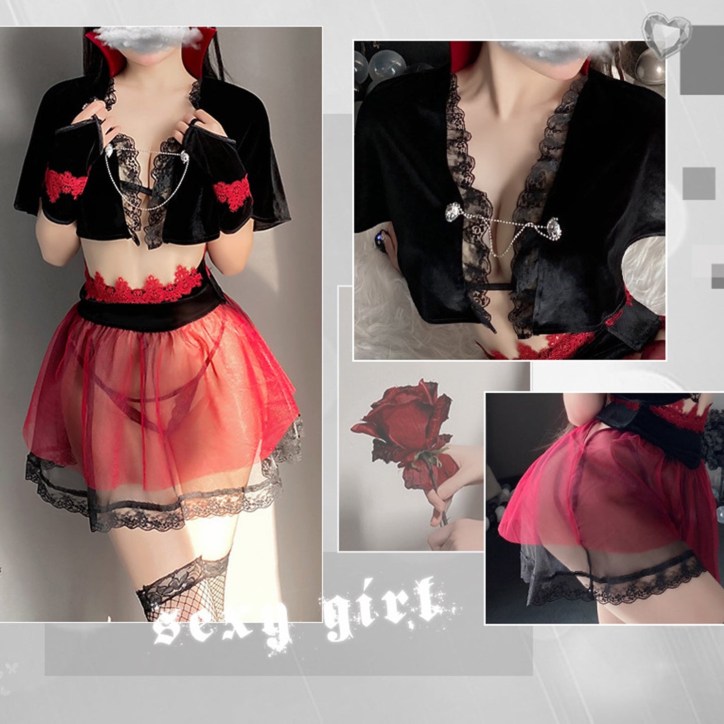 Amorino Irresistible Devil Anime Costume