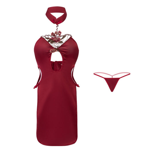Amorino Red Chinese Style Lingerie: Irresistible Cosplay Costume