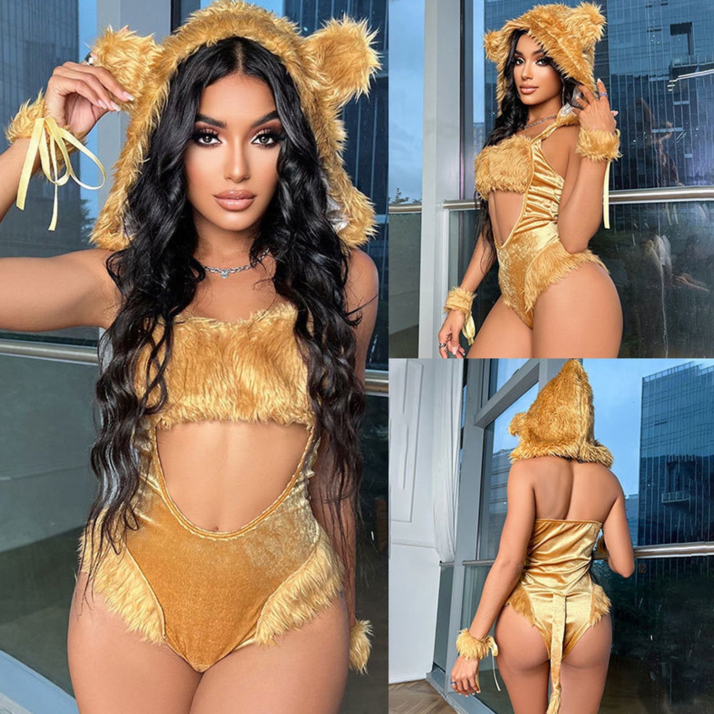 Irresistible Lion Costume: Furry Wildcat Outfit