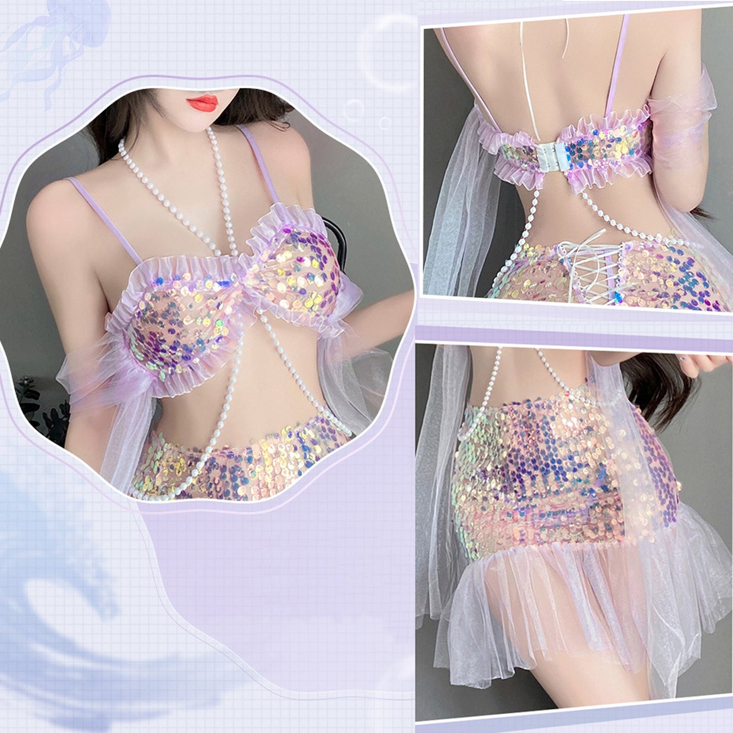 Irresistible Mermaid Lingerie Halloween Costume