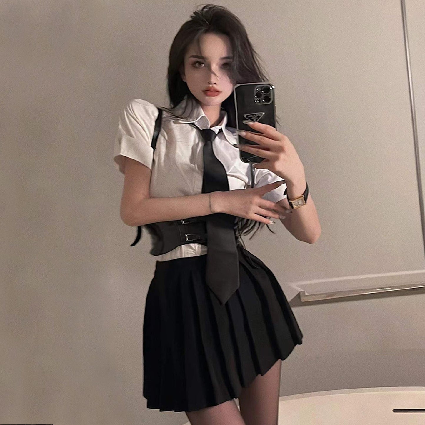 Irresistible Schoolgirl Cosplay Costume Set