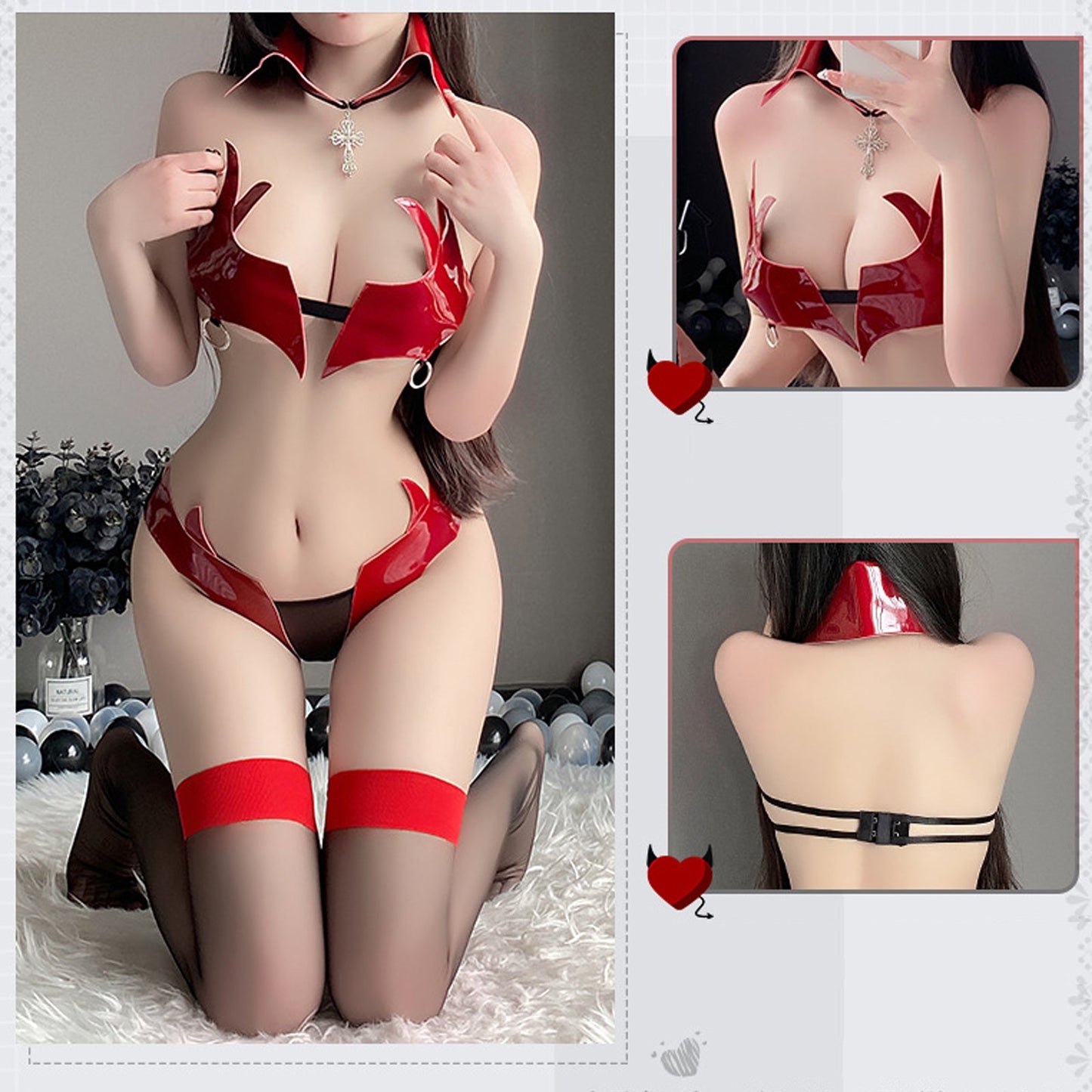 Red Demon Cosplay Lingerie